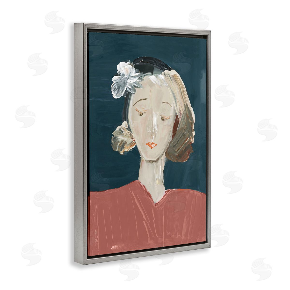 casa cartissi Vintage Female Portrait Canvas Wall Art Print
