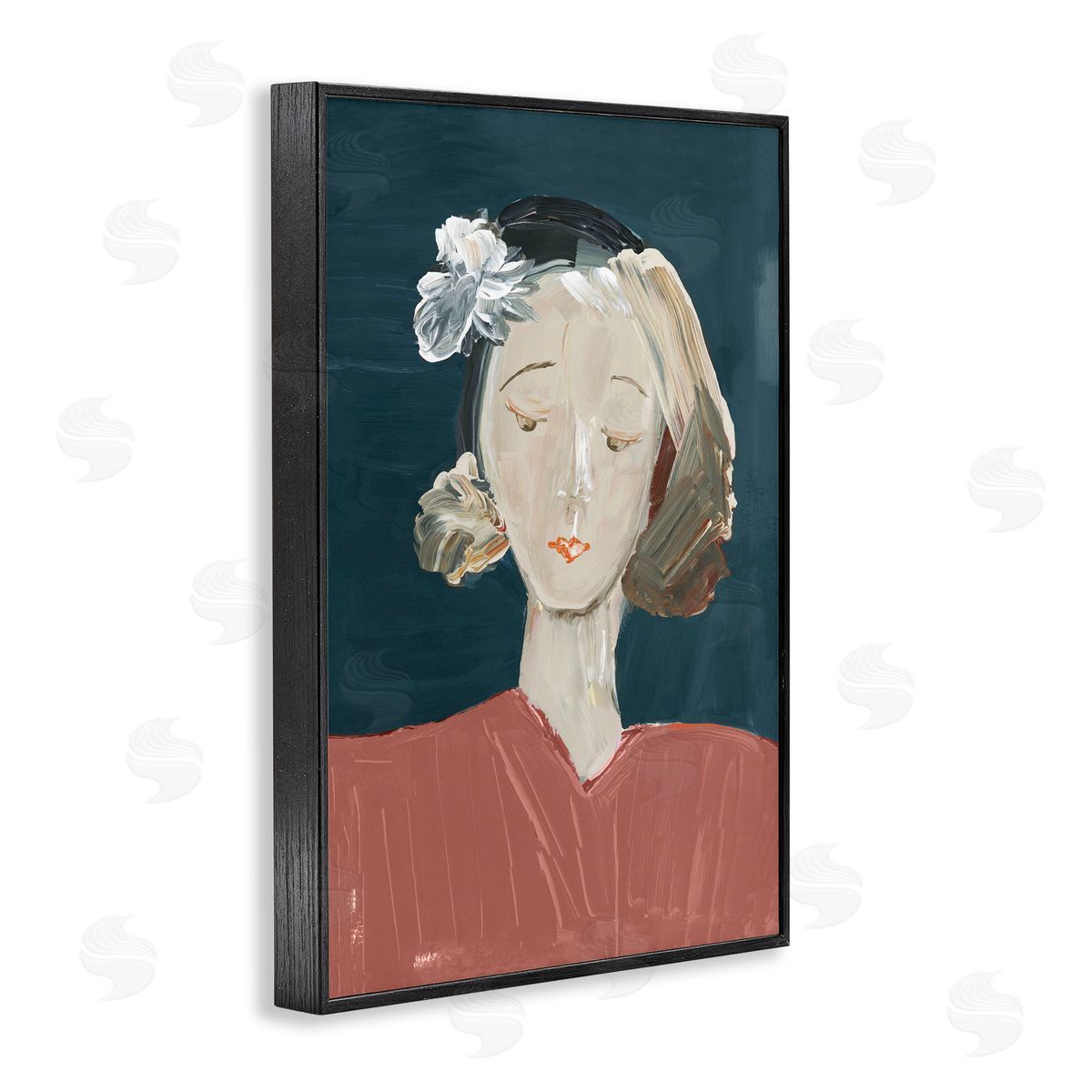 casa cartissi Vintage Female Portrait Canvas Wall Art Print