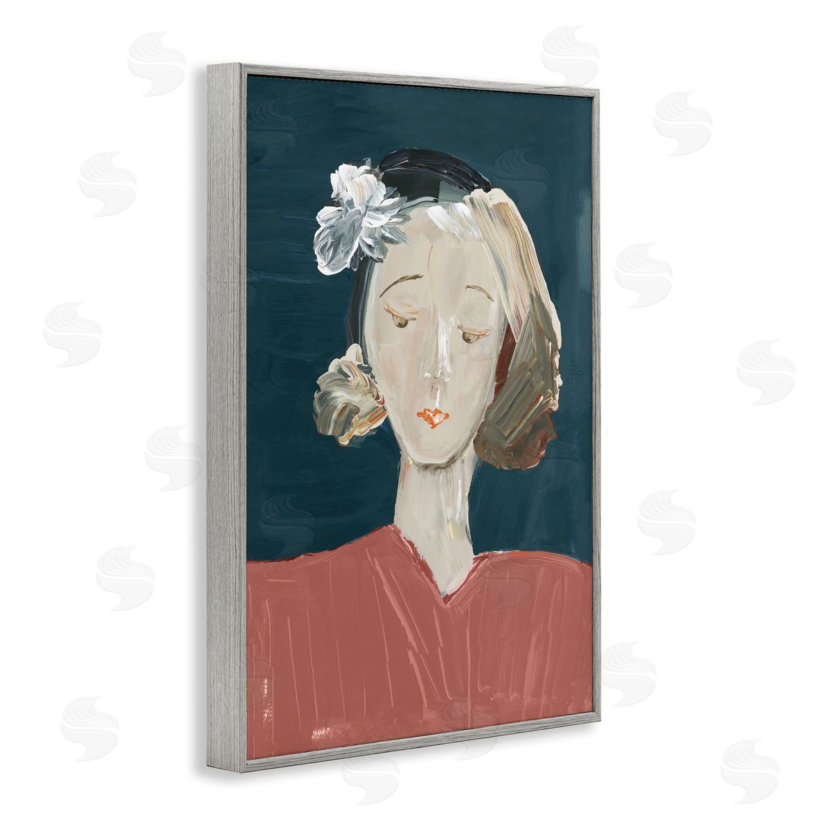 casa cartissi Vintage Female Portrait Canvas Wall Art Print