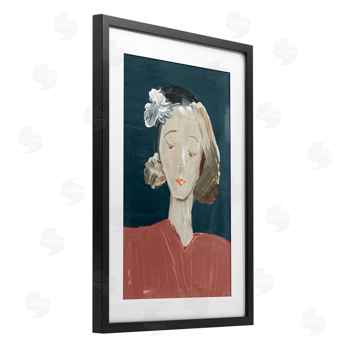 casa cartissi Vintage Female Portrait Canvas Wall Art Print