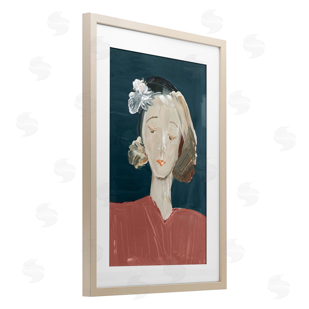 casa cartissi Vintage Female Portrait Canvas Wall Art Print