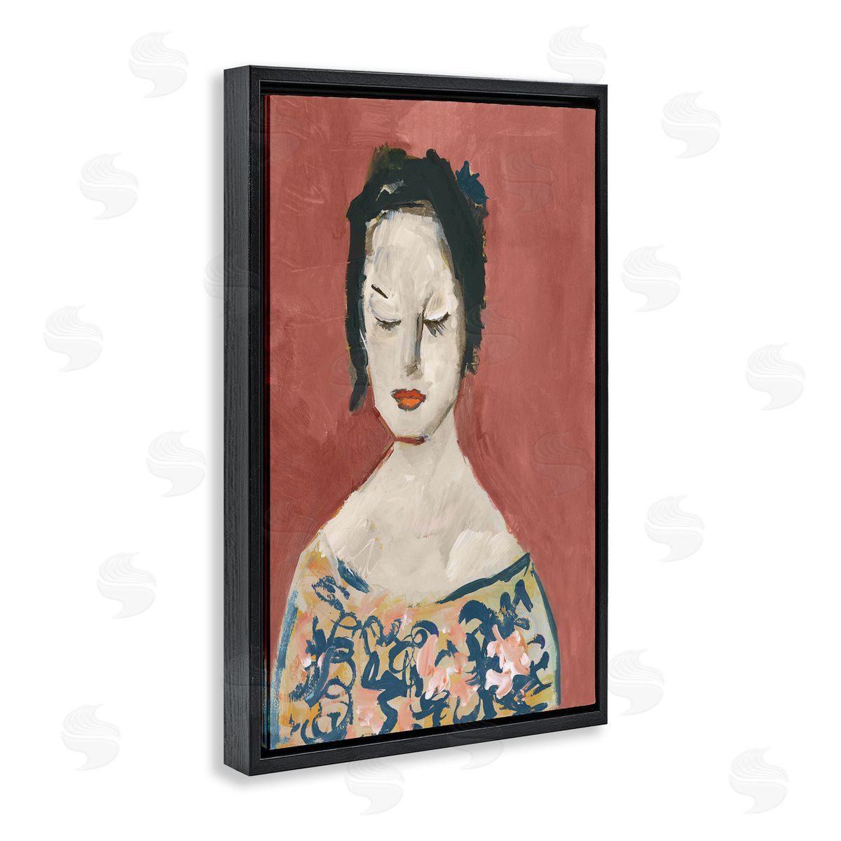 casa cartissi Graceful Vintage Female Canvas Wall Art Print
