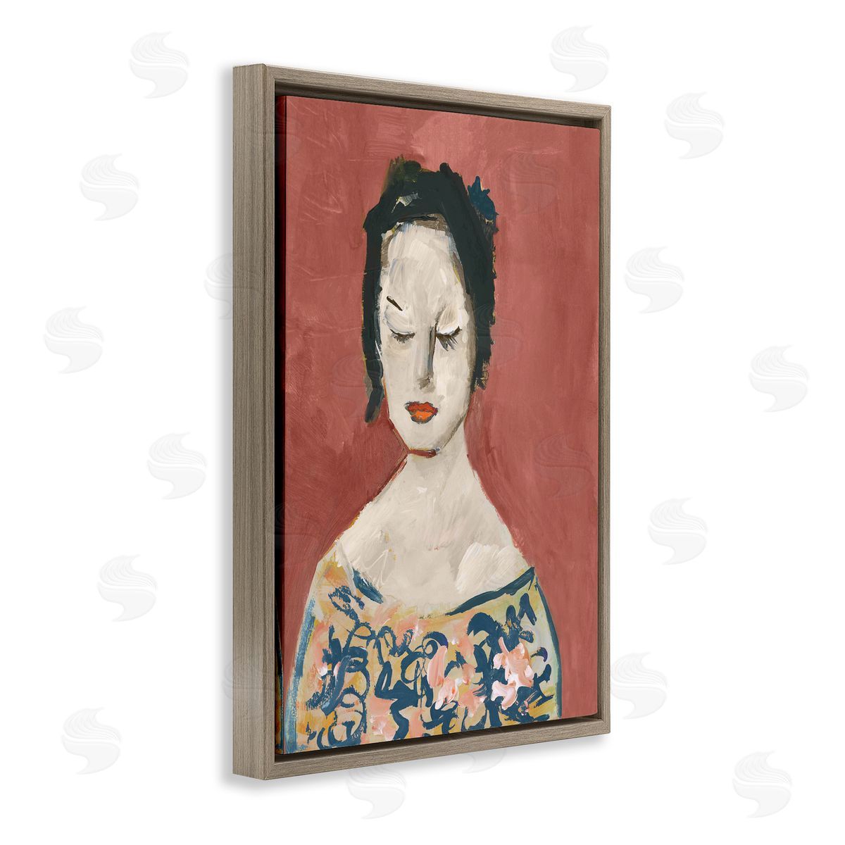 casa cartissi Graceful Vintage Female Canvas Wall Art Print