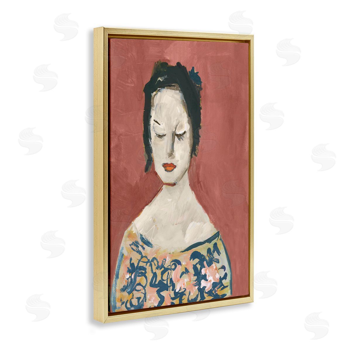casa cartissi Graceful Vintage Female Canvas Wall Art Print