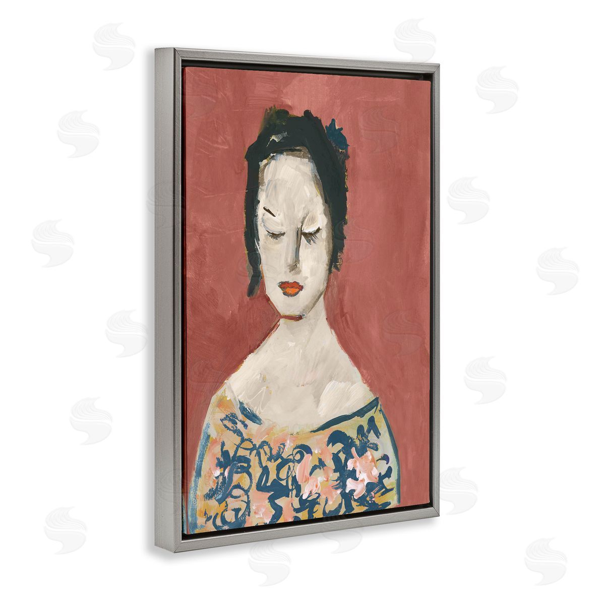 casa cartissi Graceful Vintage Female Canvas Wall Art Print