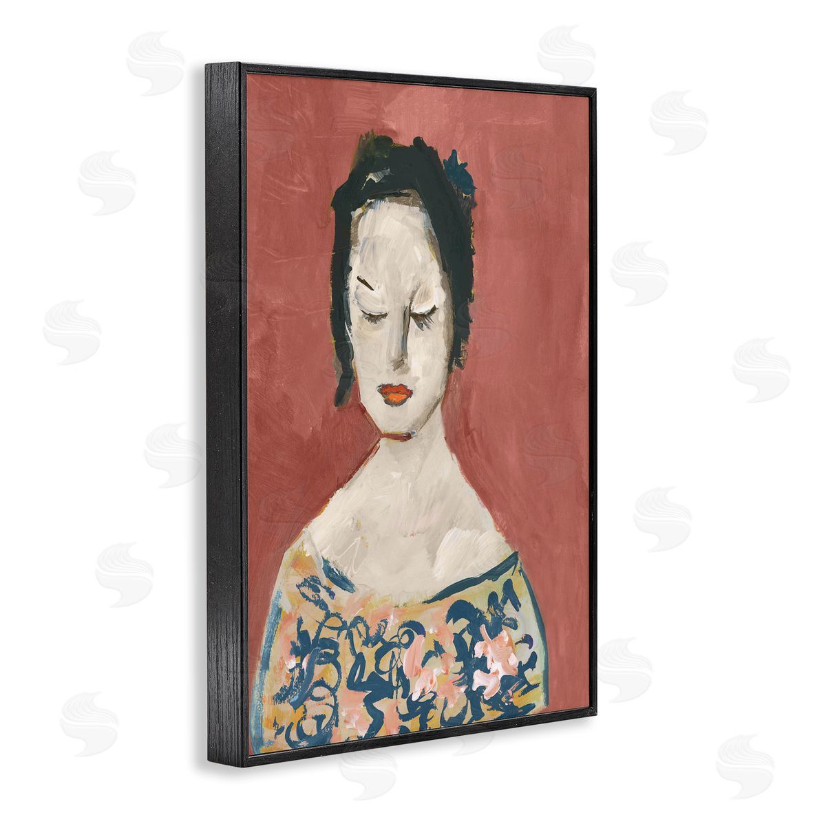 casa cartissi Graceful Vintage Female Canvas Wall Art Print