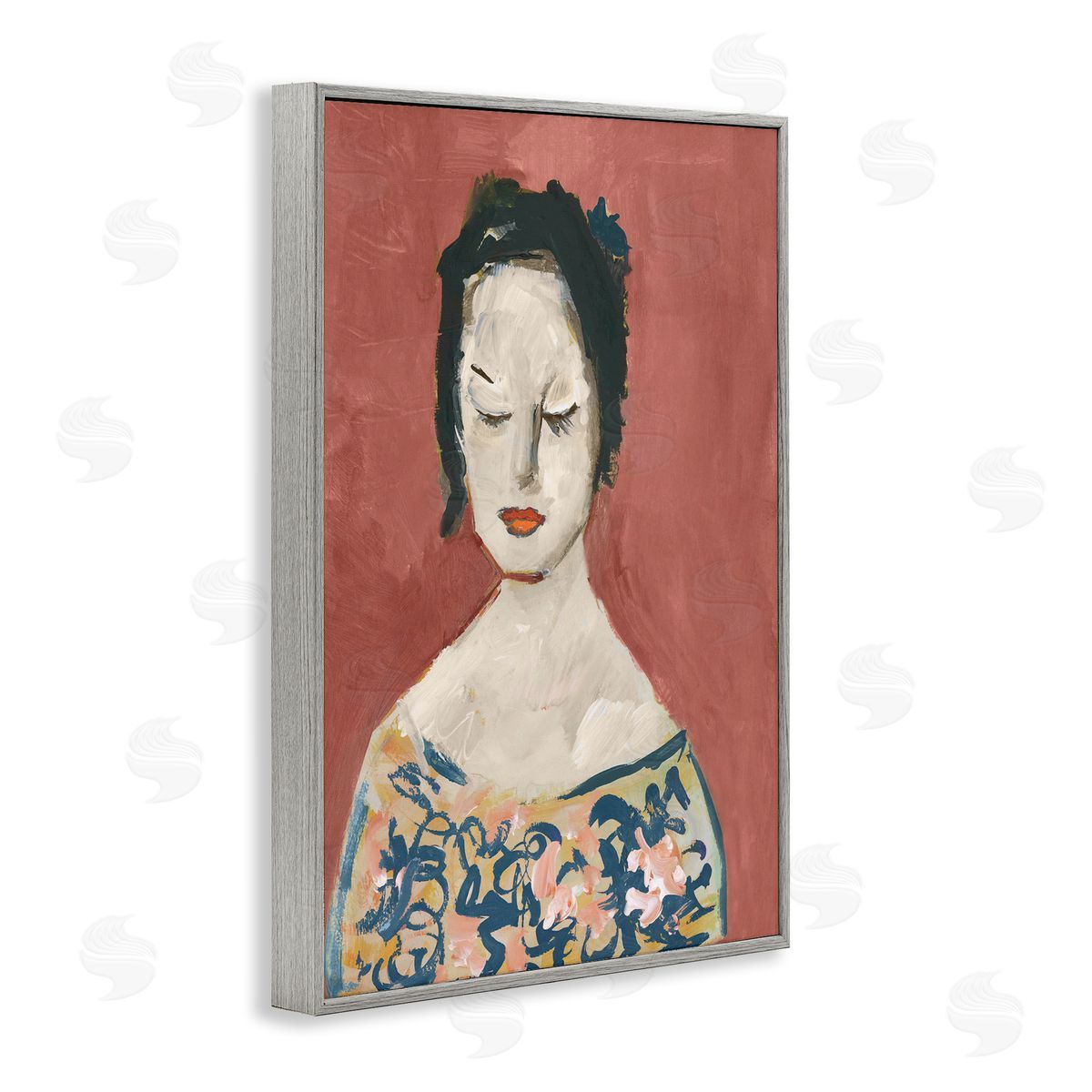 casa cartissi Graceful Vintage Female Canvas Wall Art Print