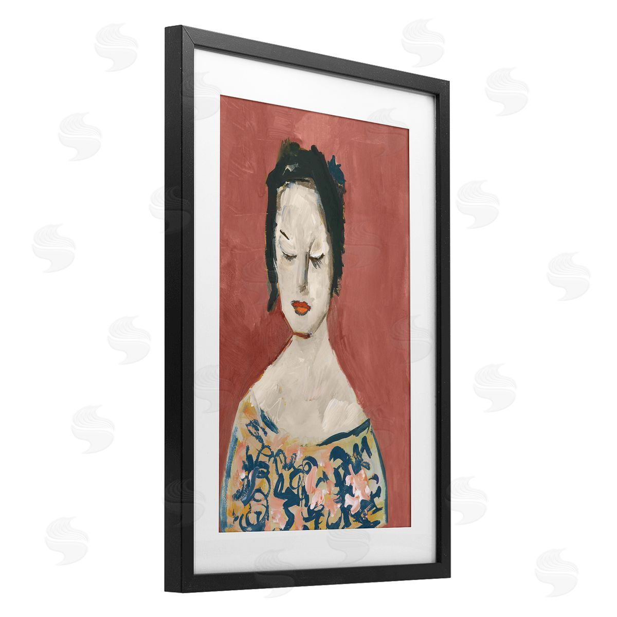 casa cartissi Graceful Vintage Female Canvas Wall Art Print