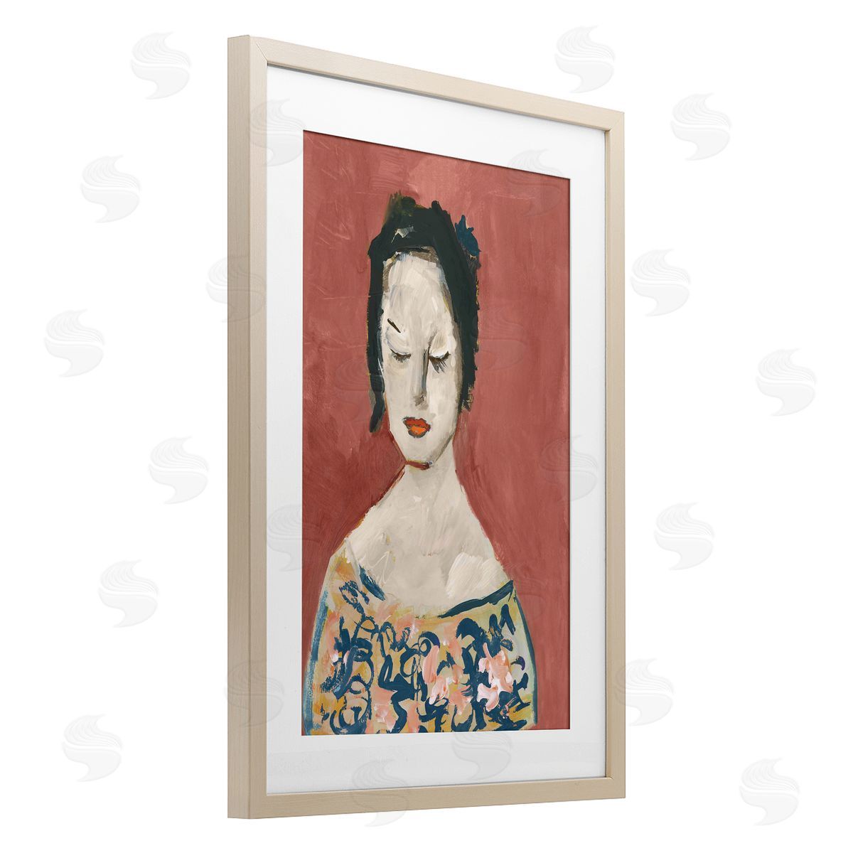 casa cartissi Graceful Vintage Female Canvas Wall Art Print