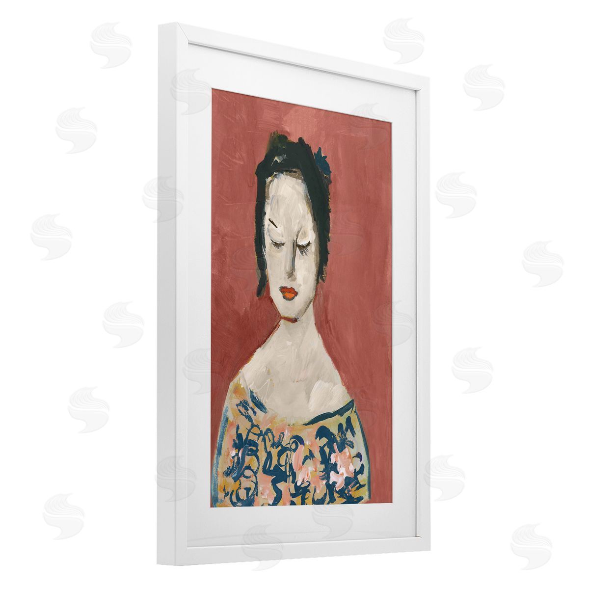 casa cartissi Graceful Vintage Female Canvas Wall Art Print