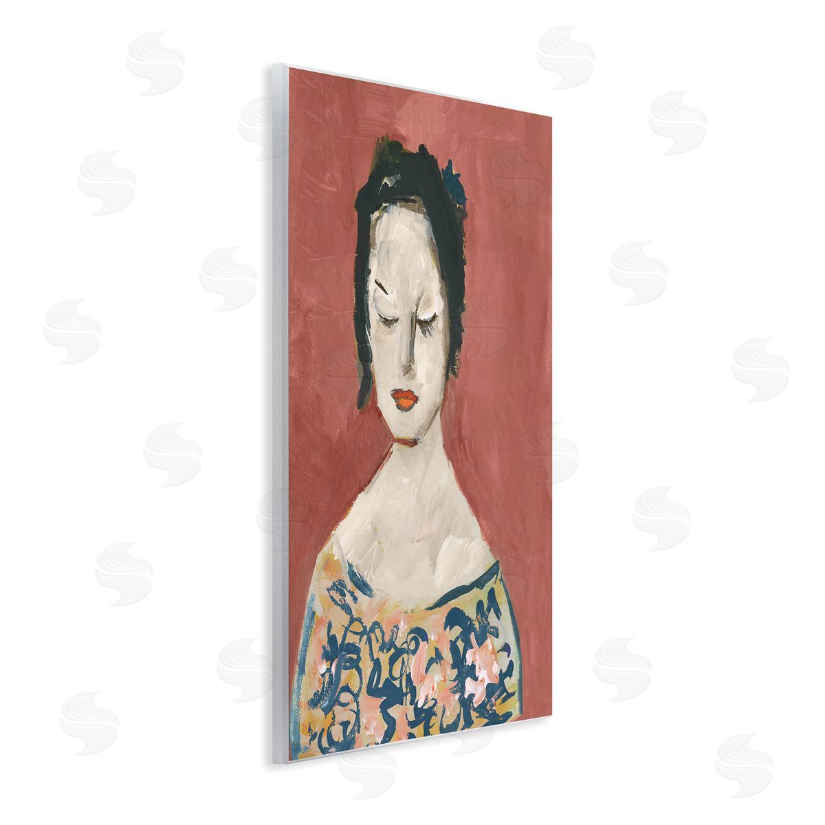 casa cartissi Graceful Vintage Female Canvas Wall Art Print
