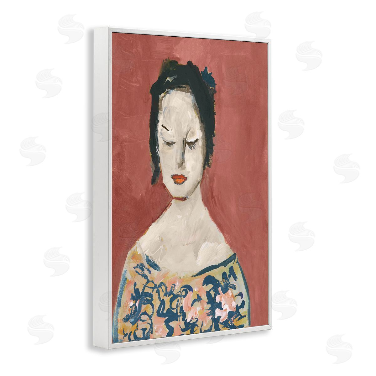 casa cartissi Graceful Vintage Female Canvas Wall Art Print