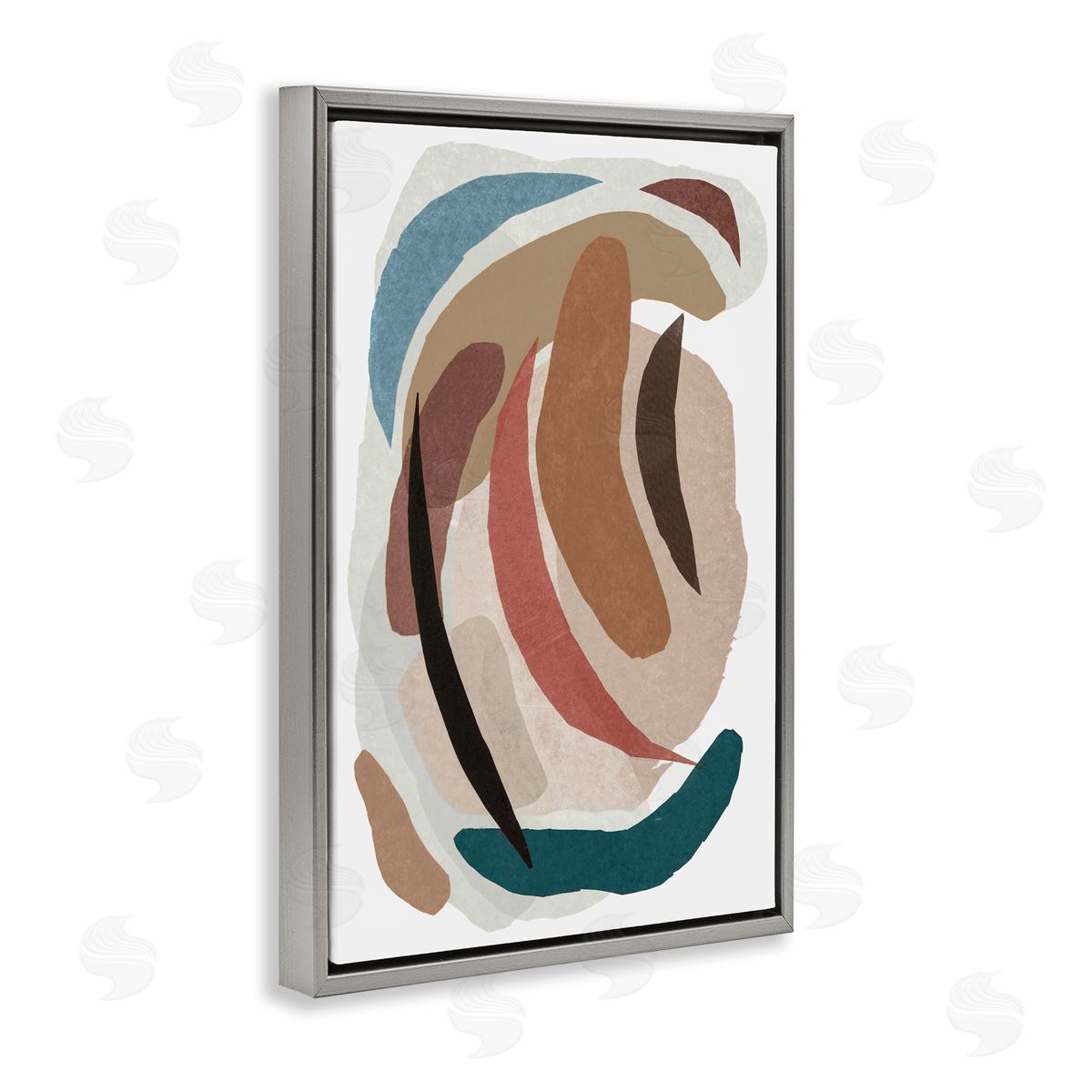 Nikki Galapon Paper Collage Earth Tones Canvas Wall Art Print