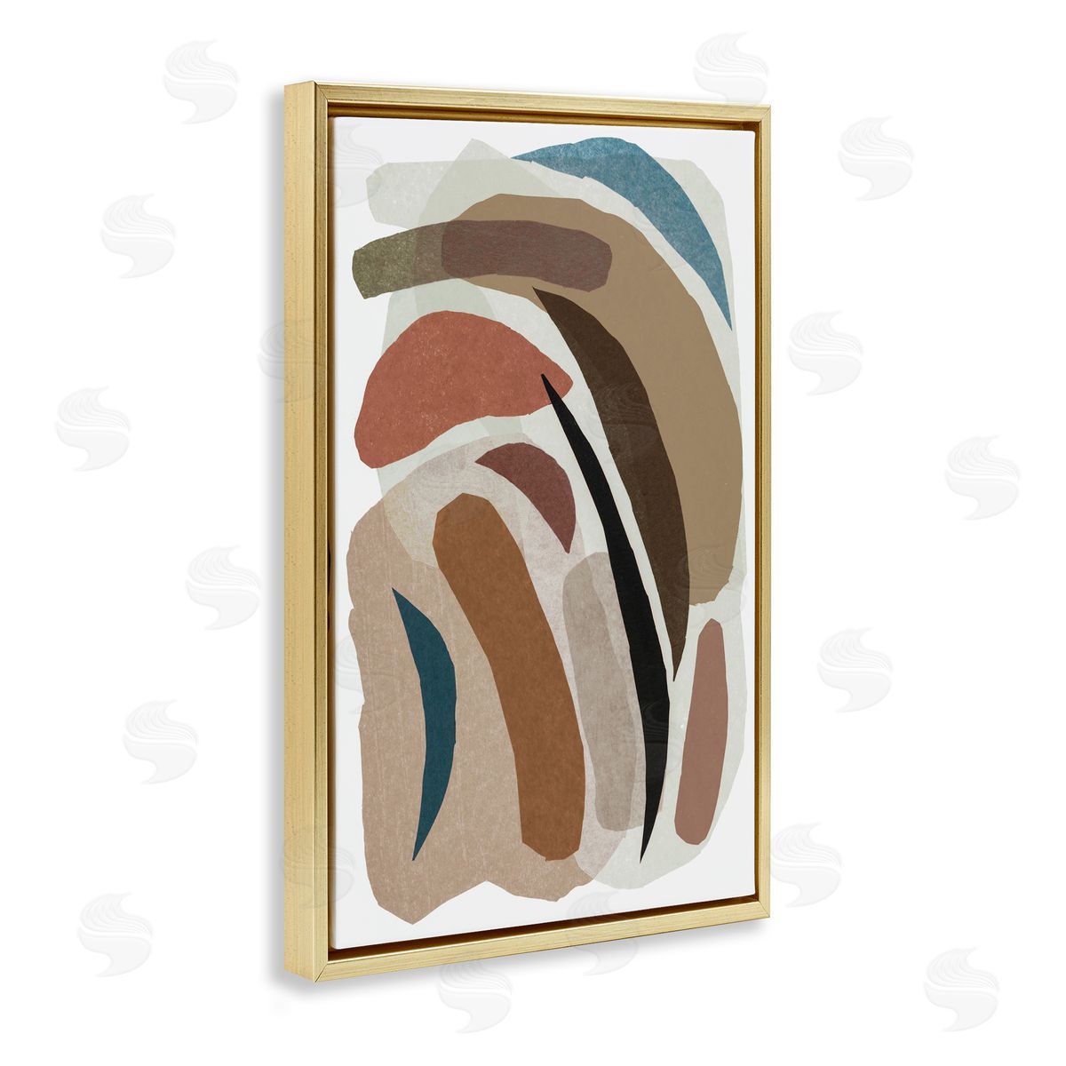 Nikki Galapon Earthy Organic Collage Canvas Wall Art Print