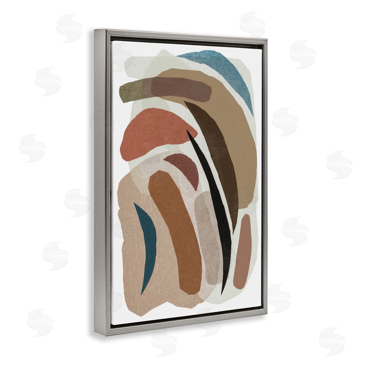Nikki Galapon Earthy Organic Collage Canvas Wall Art Print