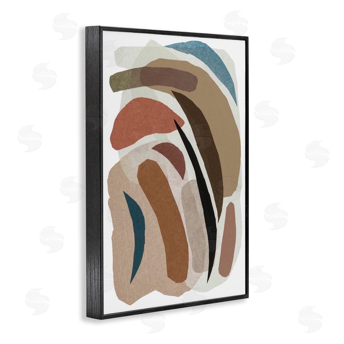 Nikki Galapon Earthy Organic Collage Canvas Wall Art Print
