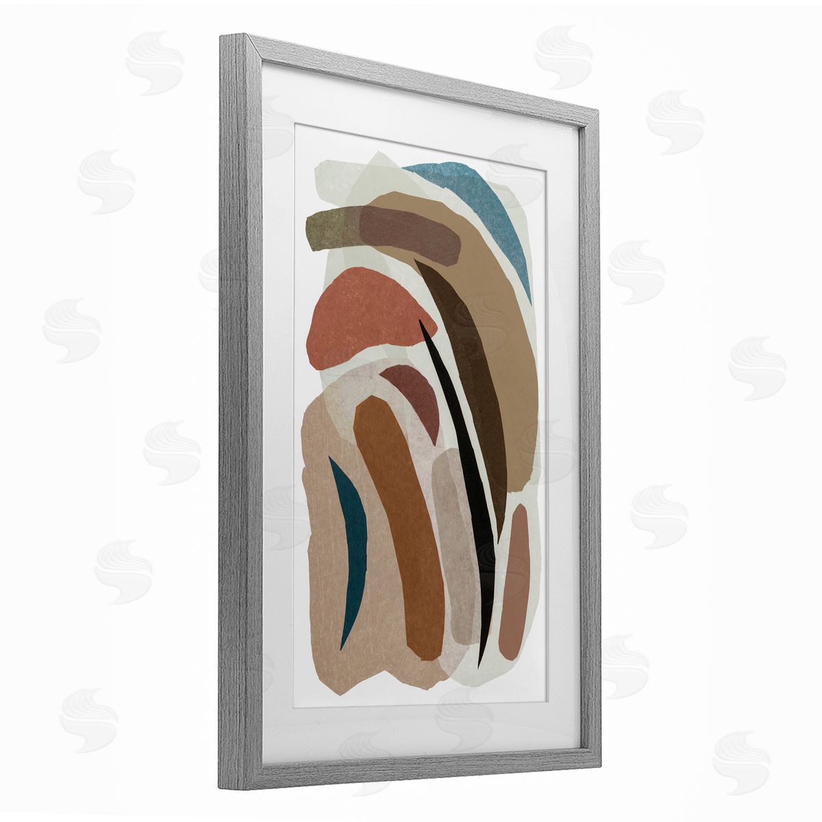 Nikki Galapon Earthy Organic Collage Canvas Wall Art Print