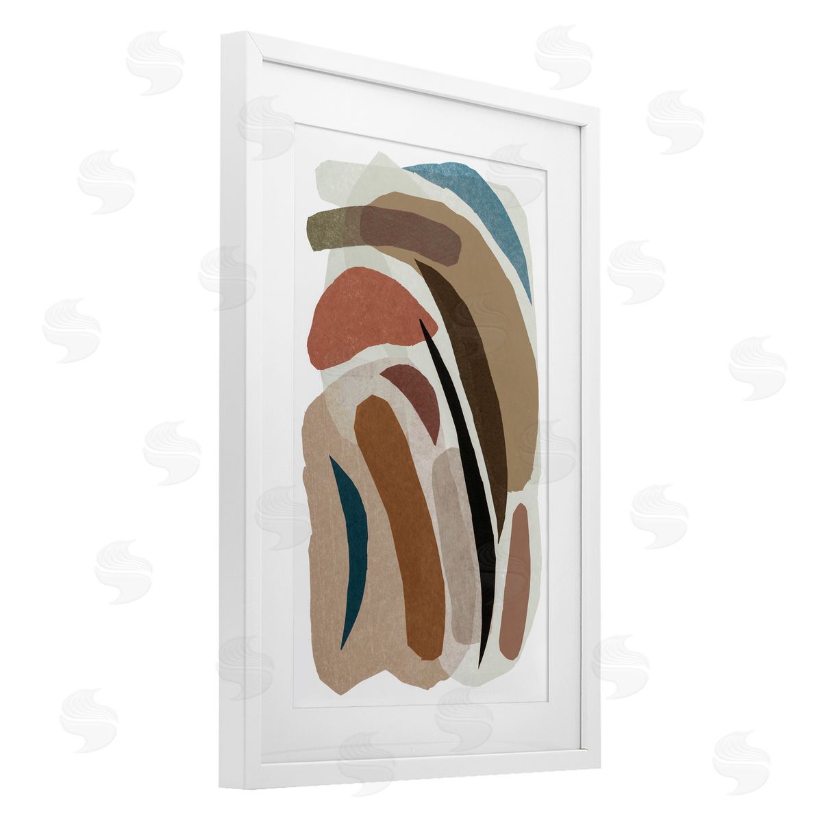 Nikki Galapon Earthy Organic Collage Canvas Wall Art Print