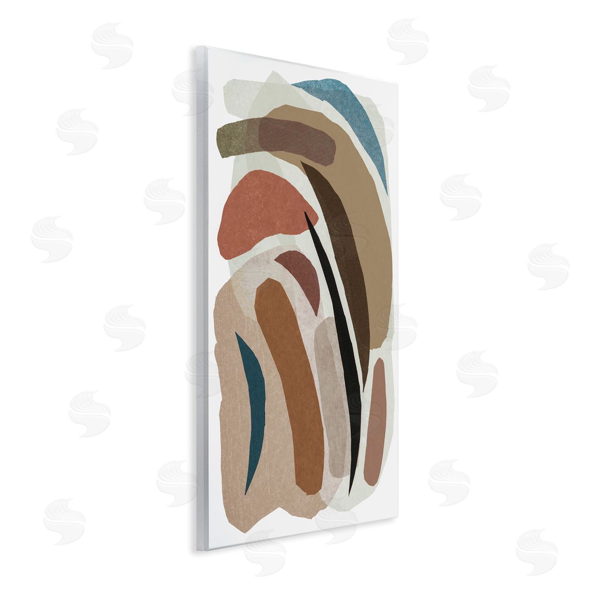 Nikki Galapon Earthy Organic Collage Canvas Wall Art Print