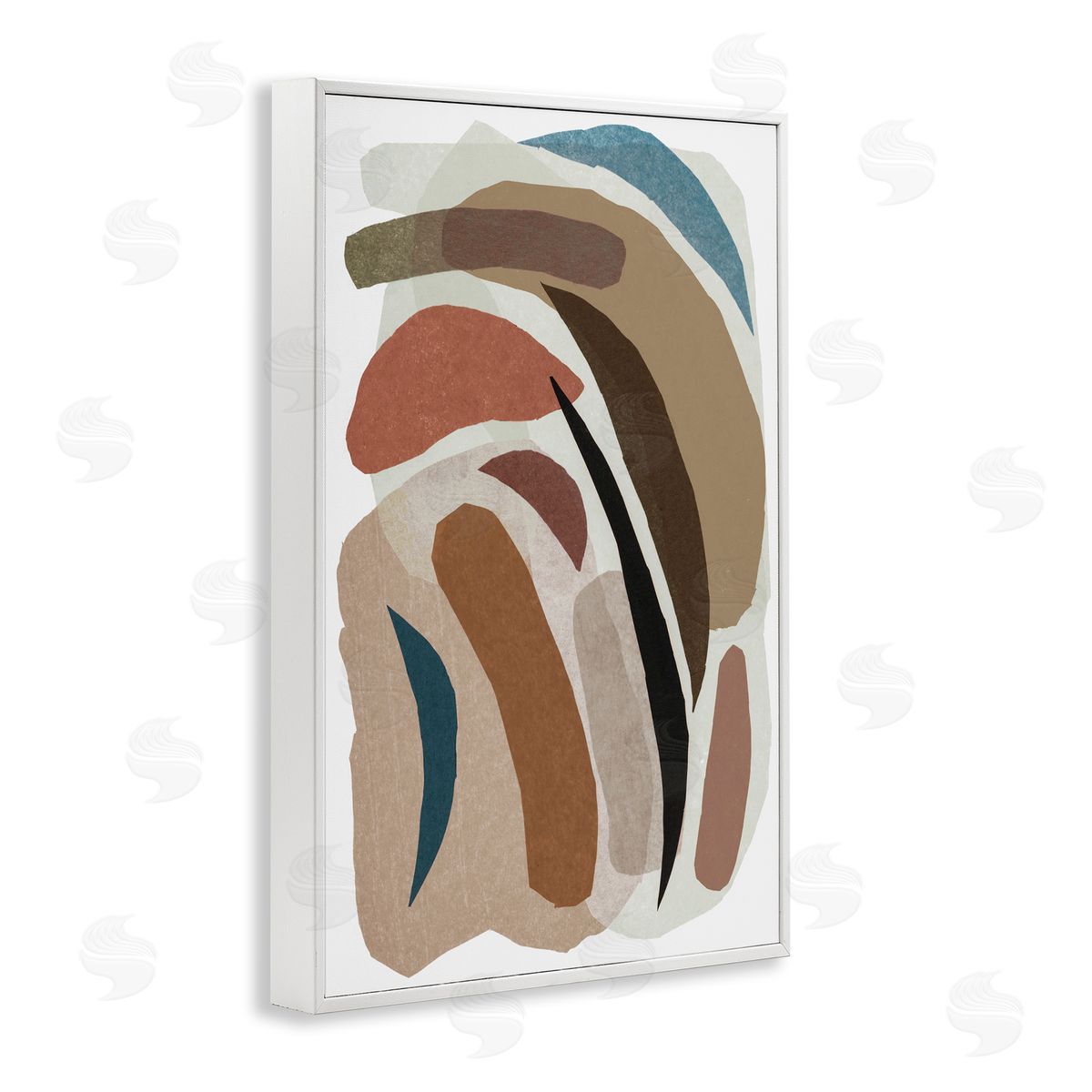 Nikki Galapon Earthy Organic Collage Canvas Wall Art Print