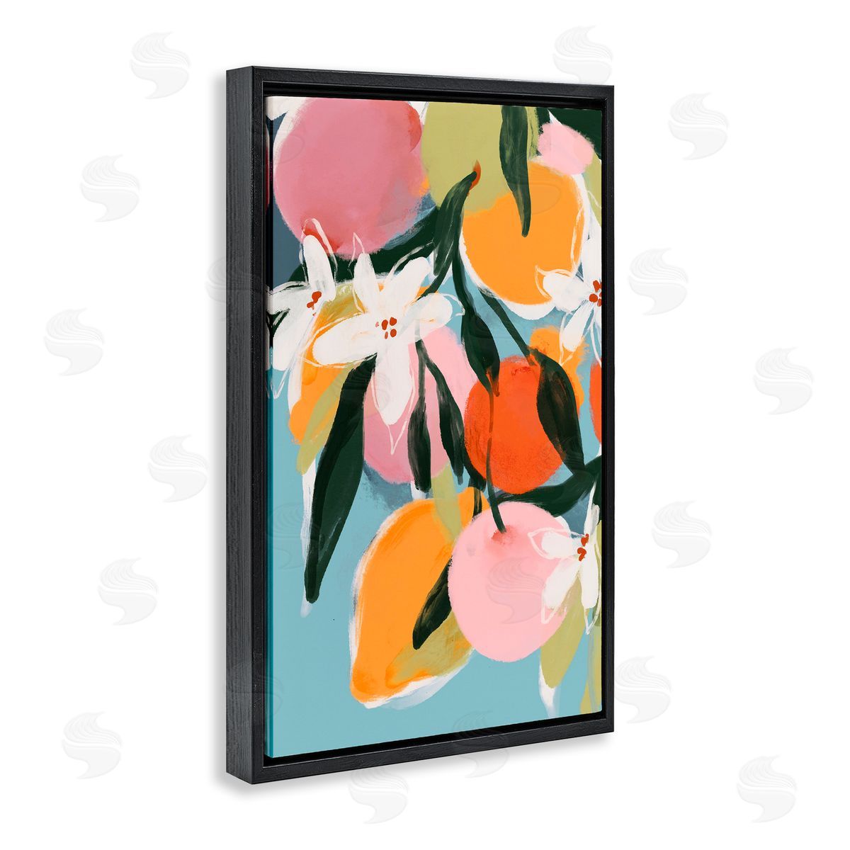 1x Fruity Summer Brights Canvas Wall Art Print