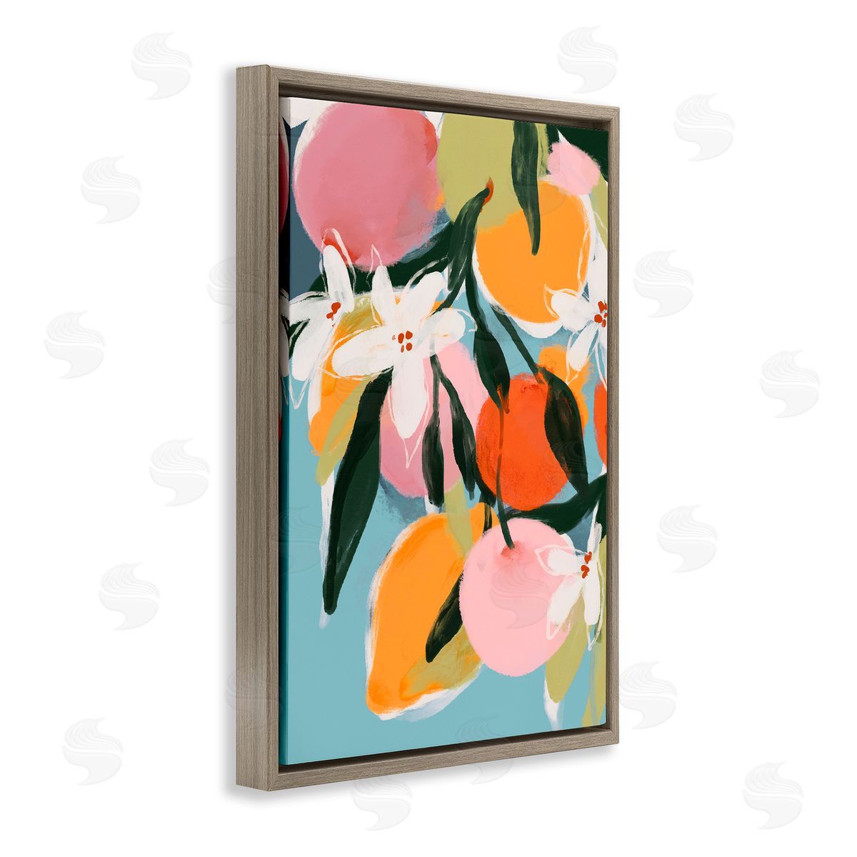 1x Fruity Summer Brights Canvas Wall Art Print