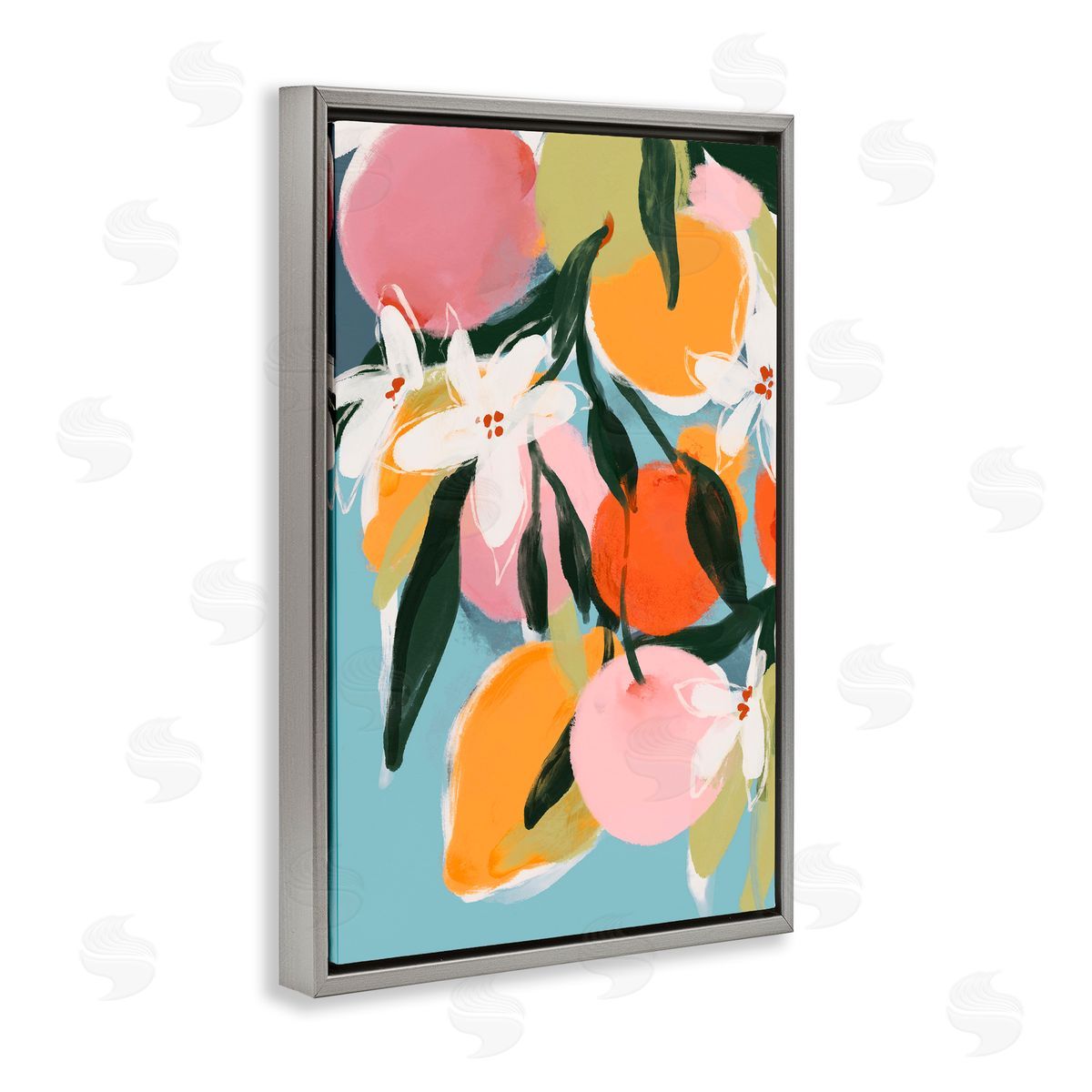 1x Fruity Summer Brights Canvas Wall Art Print