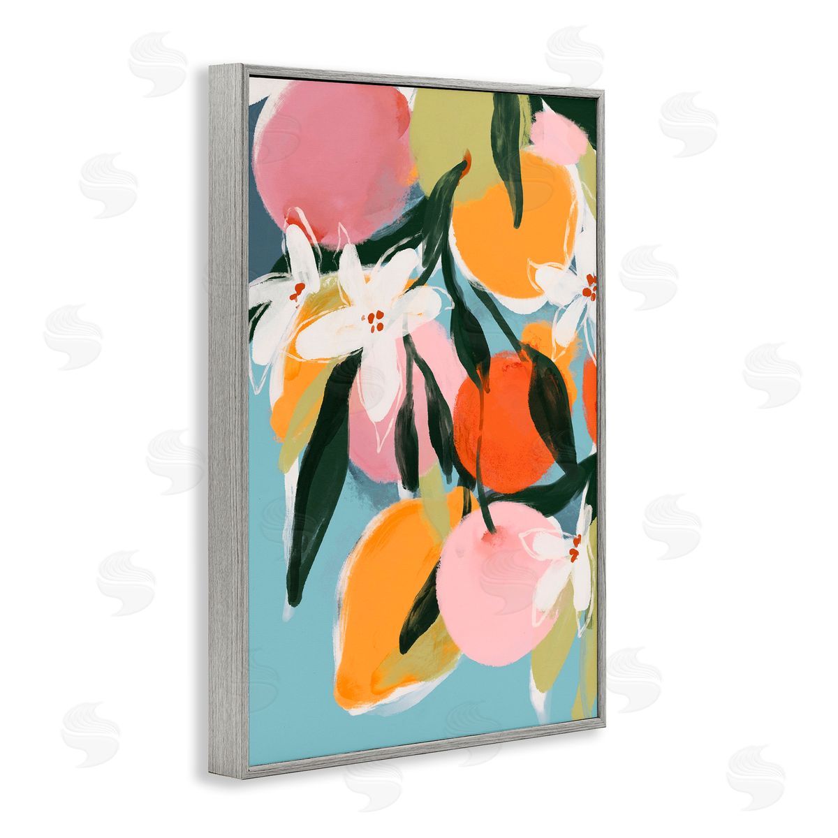 1x Fruity Summer Brights Canvas Wall Art Print