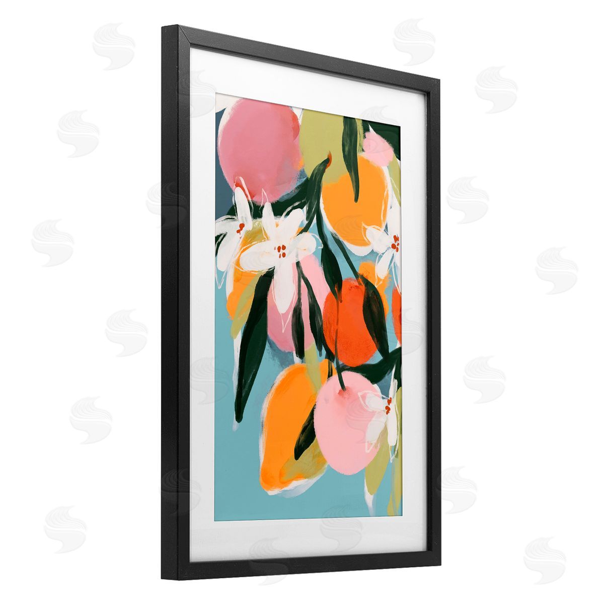 1x Fruity Summer Brights Canvas Wall Art Print