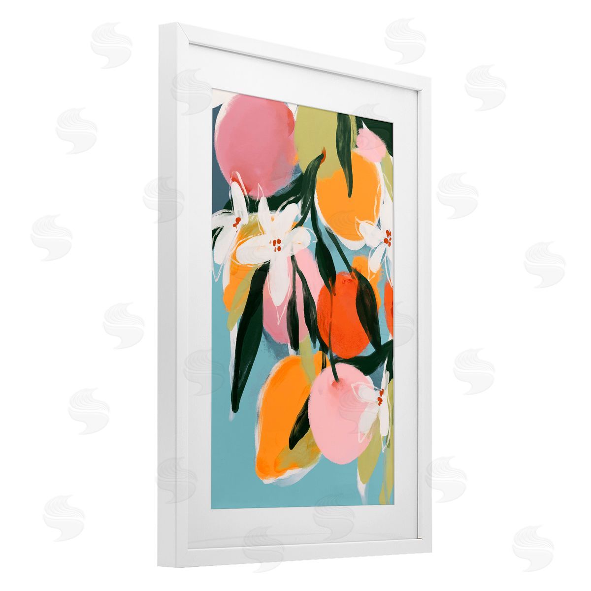 1x Fruity Summer Brights Canvas Wall Art Print