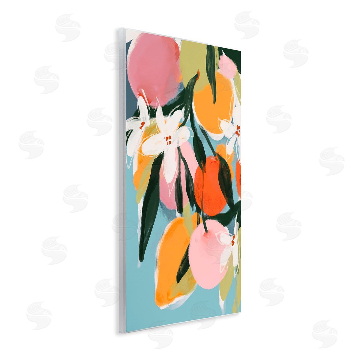 1x Fruity Summer Brights Canvas Wall Art Print