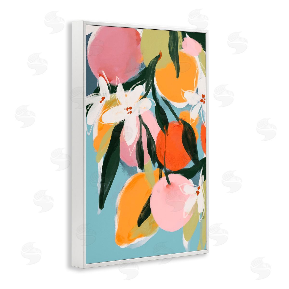 1x Fruity Summer Brights Canvas Wall Art Print