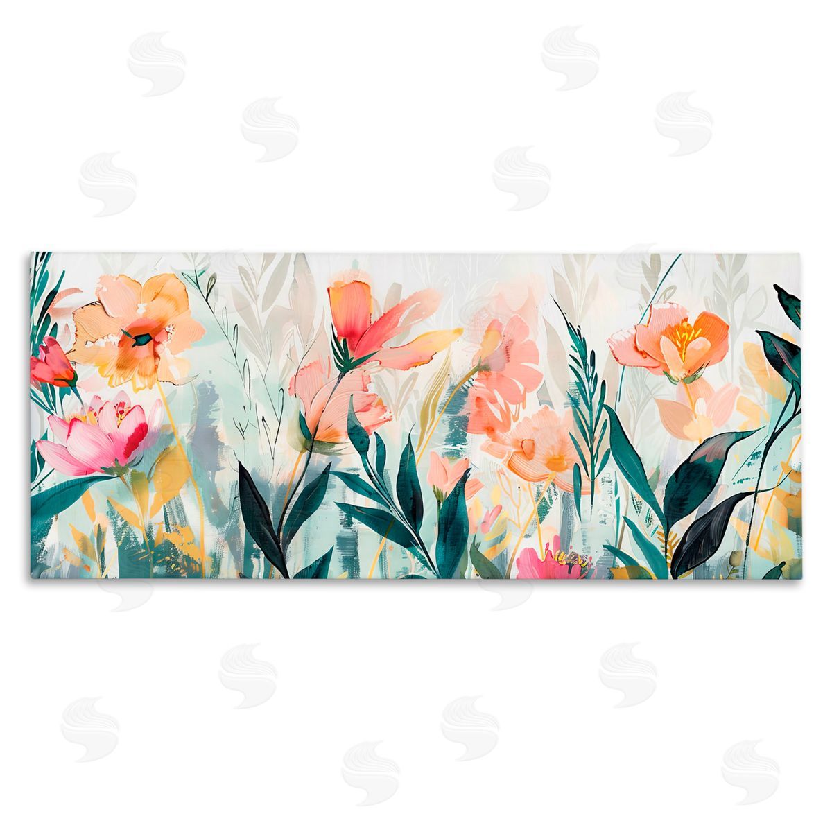 Elara Yasna Flower Garden Whispers Canvas Wall Art Print