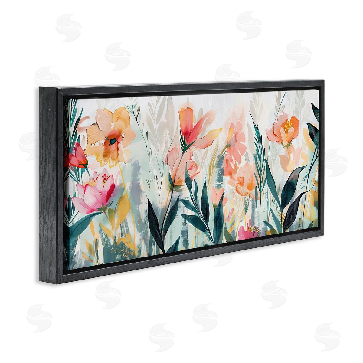 Elara Yasna Flower Garden Whispers Canvas Wall Art Print