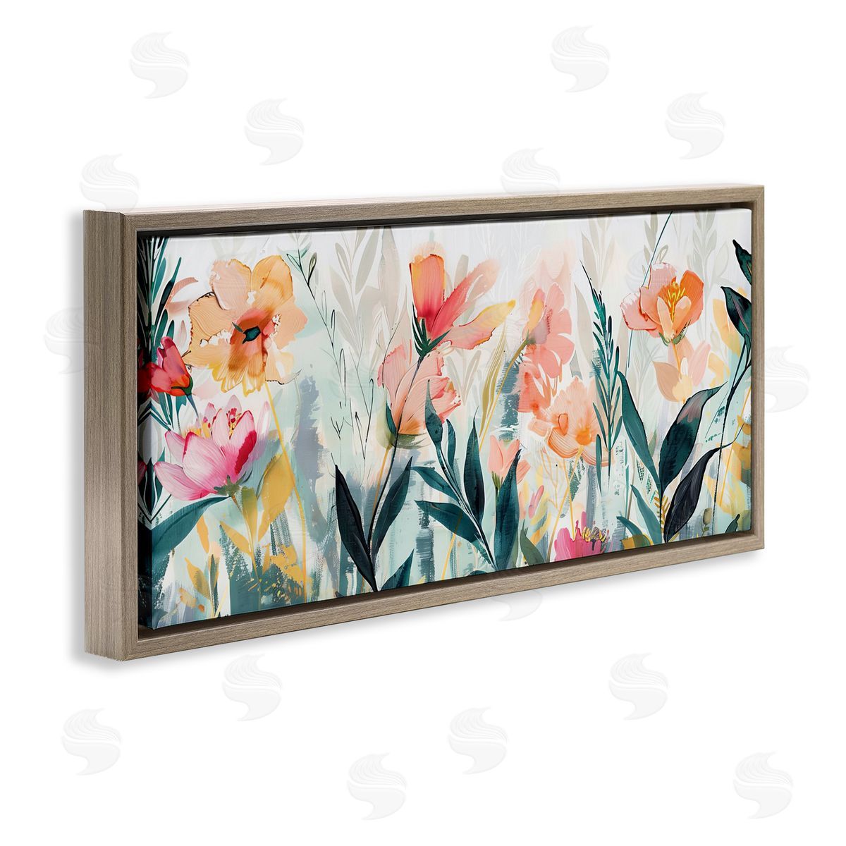 Elara Yasna Flower Garden Whispers Canvas Wall Art Print