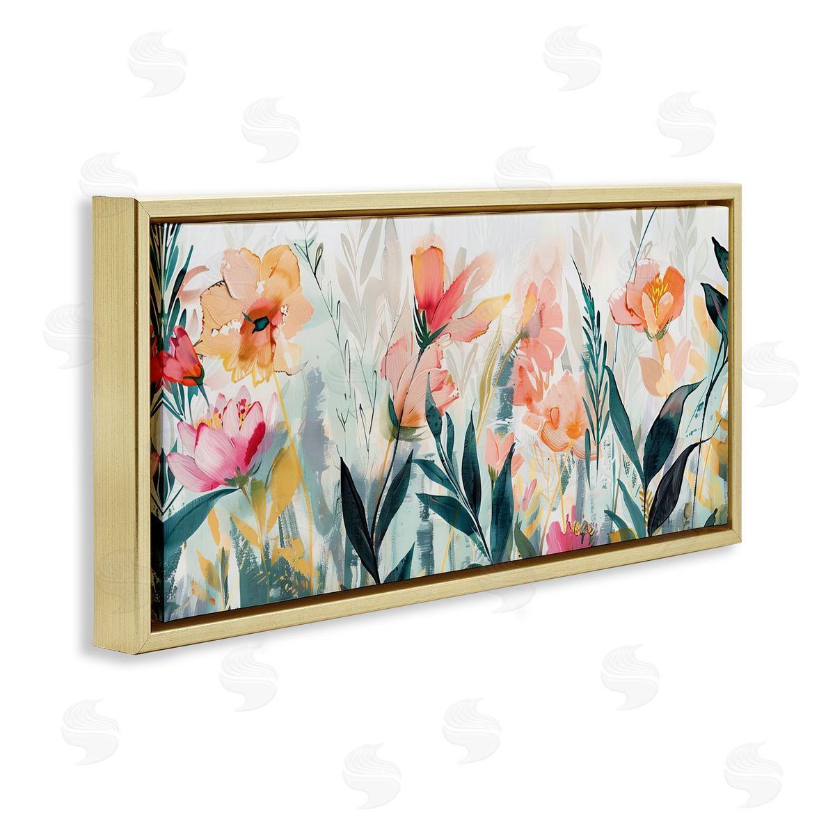 Elara Yasna Flower Garden Whispers Canvas Wall Art Print