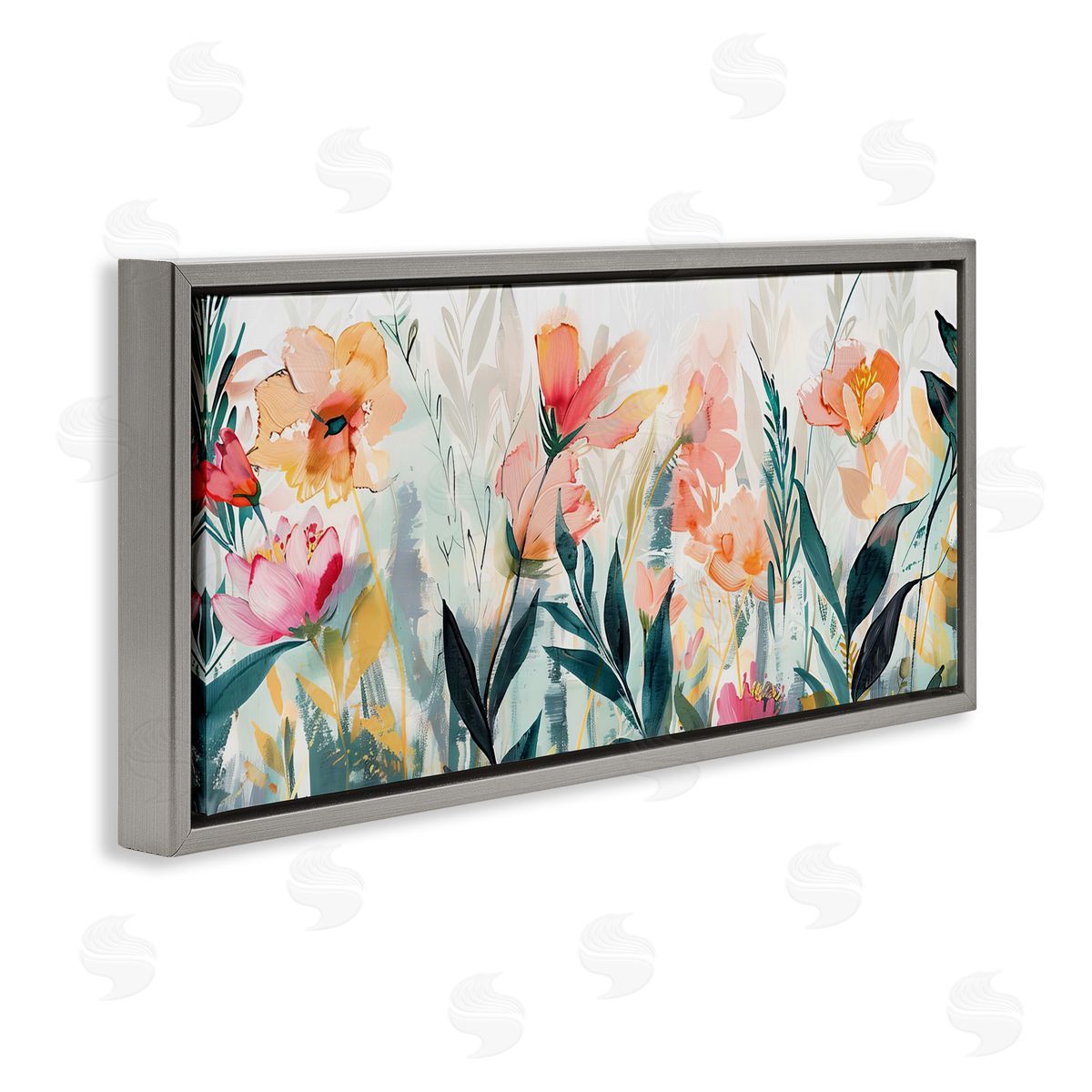Elara Yasna Flower Garden Whispers Canvas Wall Art Print