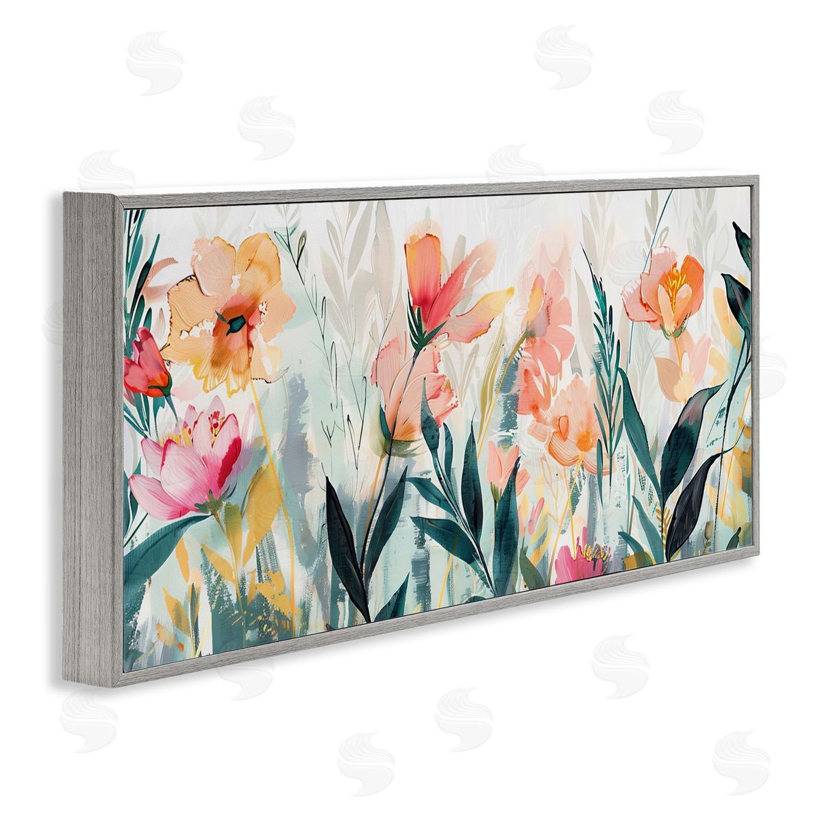 Elara Yasna Flower Garden Whispers Canvas Wall Art Print