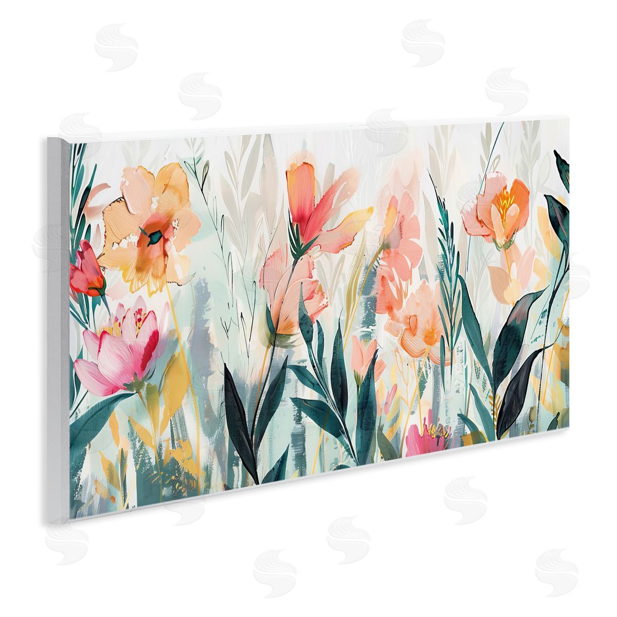 Elara Yasna Flower Garden Whispers Canvas Wall Art Print
