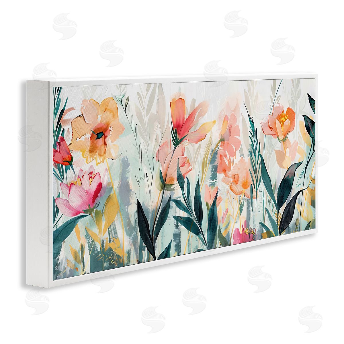 Elara Yasna Flower Garden Whispers Canvas Wall Art Print