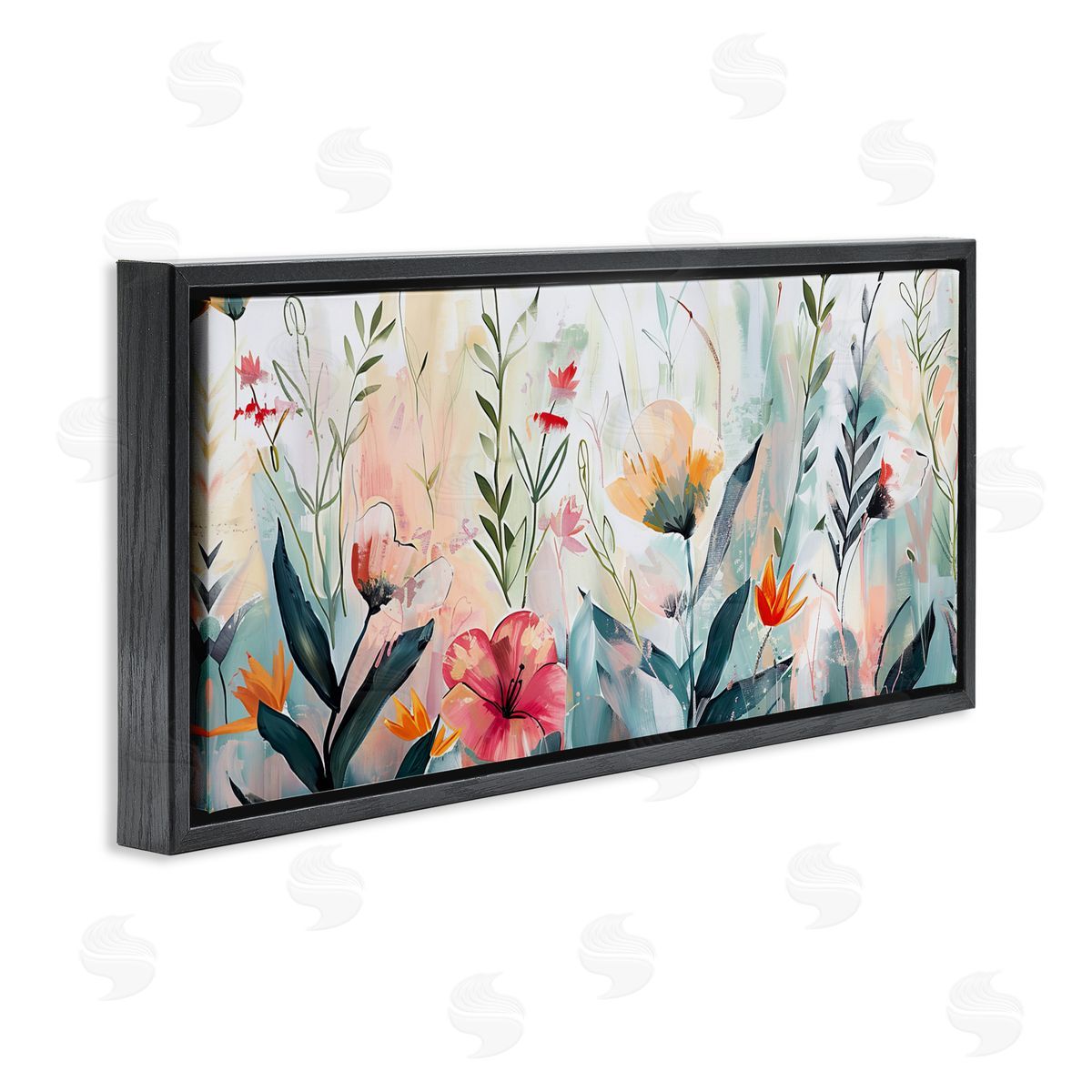 Elara Yasna Floral Garden Whispers Canvas Wall Art Print