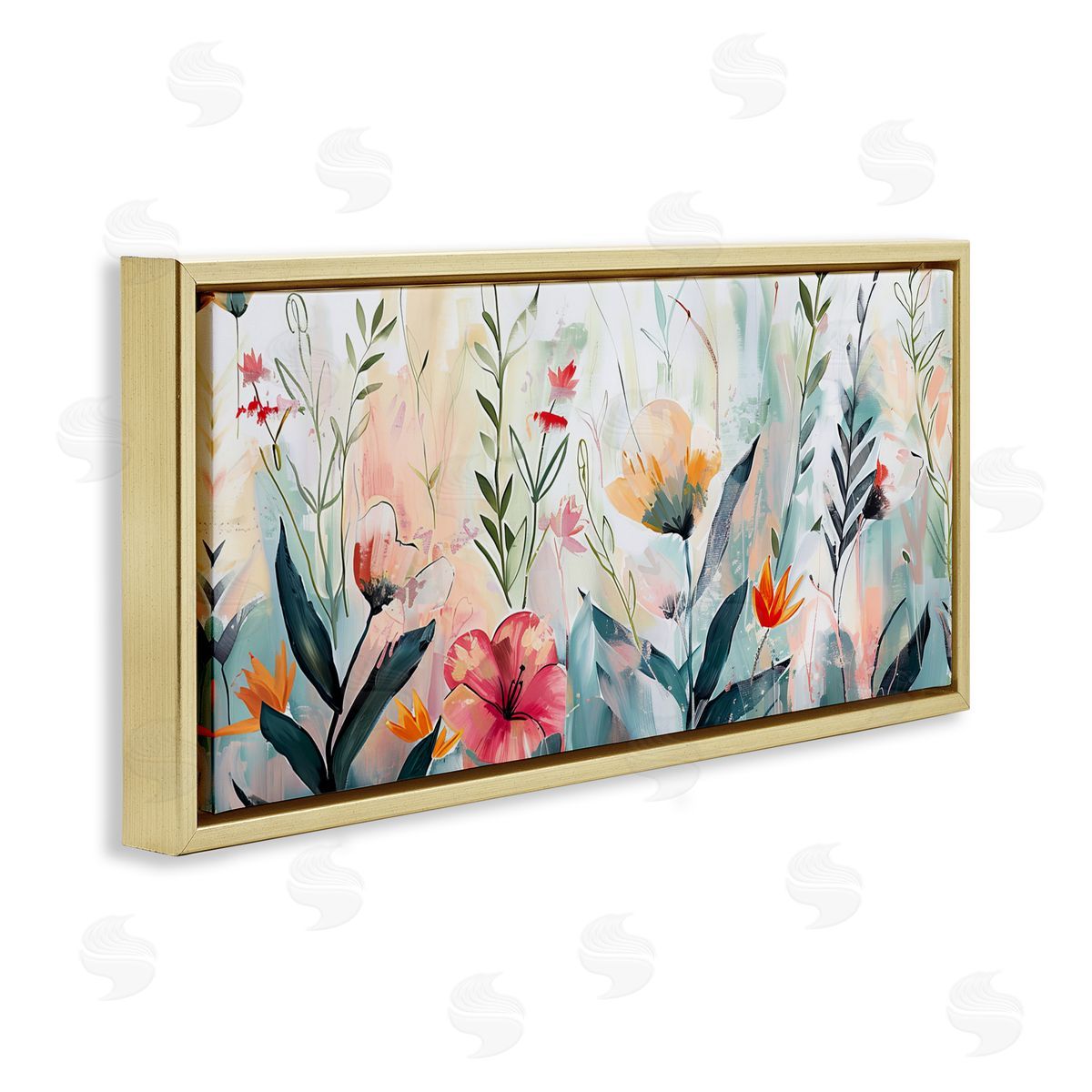 Elara Yasna Floral Garden Whispers Canvas Wall Art Print