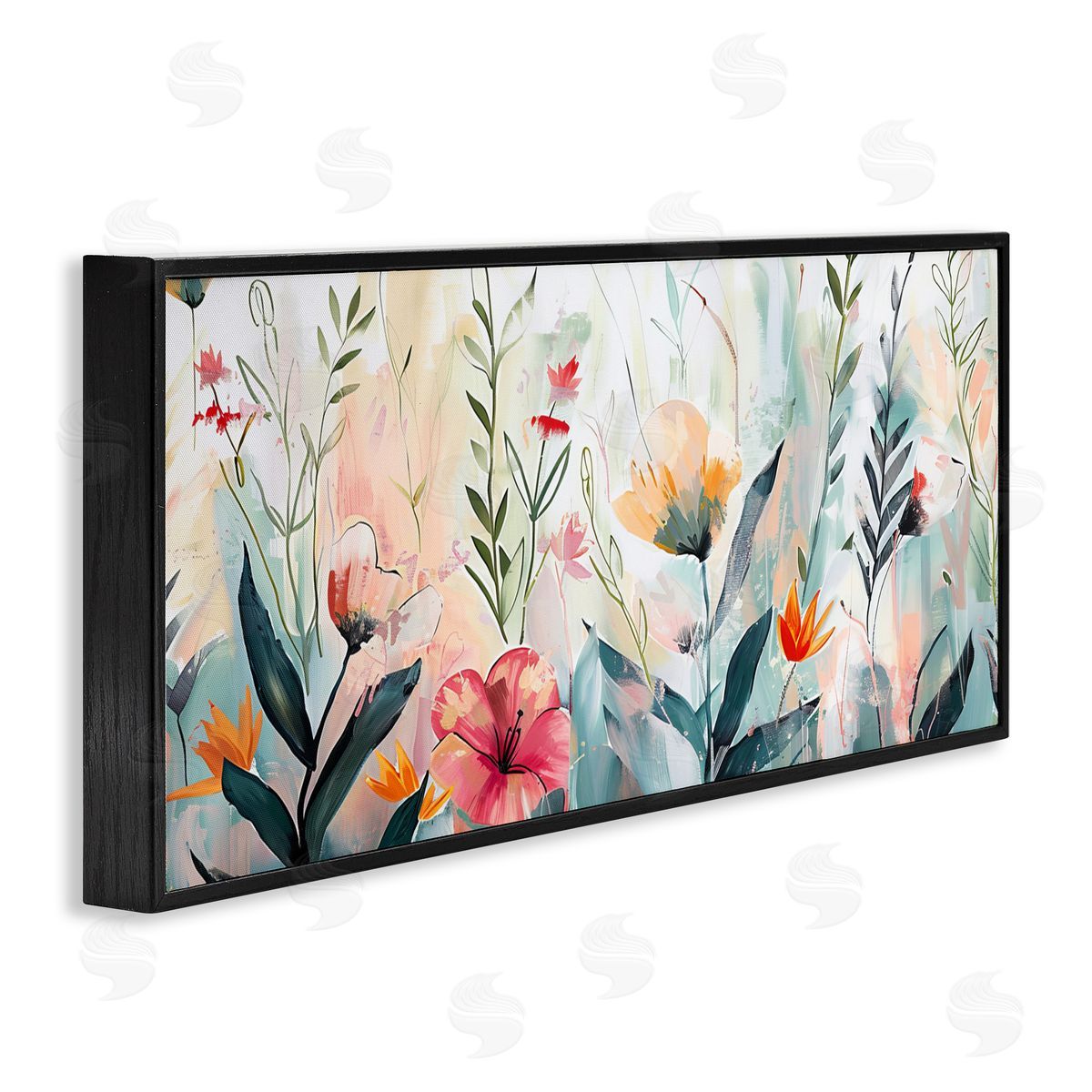 Elara Yasna Floral Garden Whispers Canvas Wall Art Print