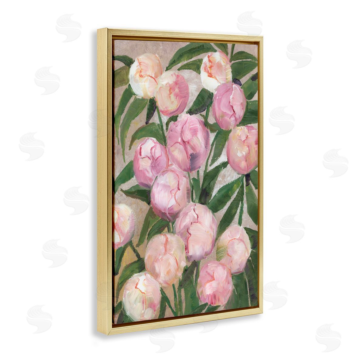 1x Valenty Painterly Peonies Canvas Wall Art Print