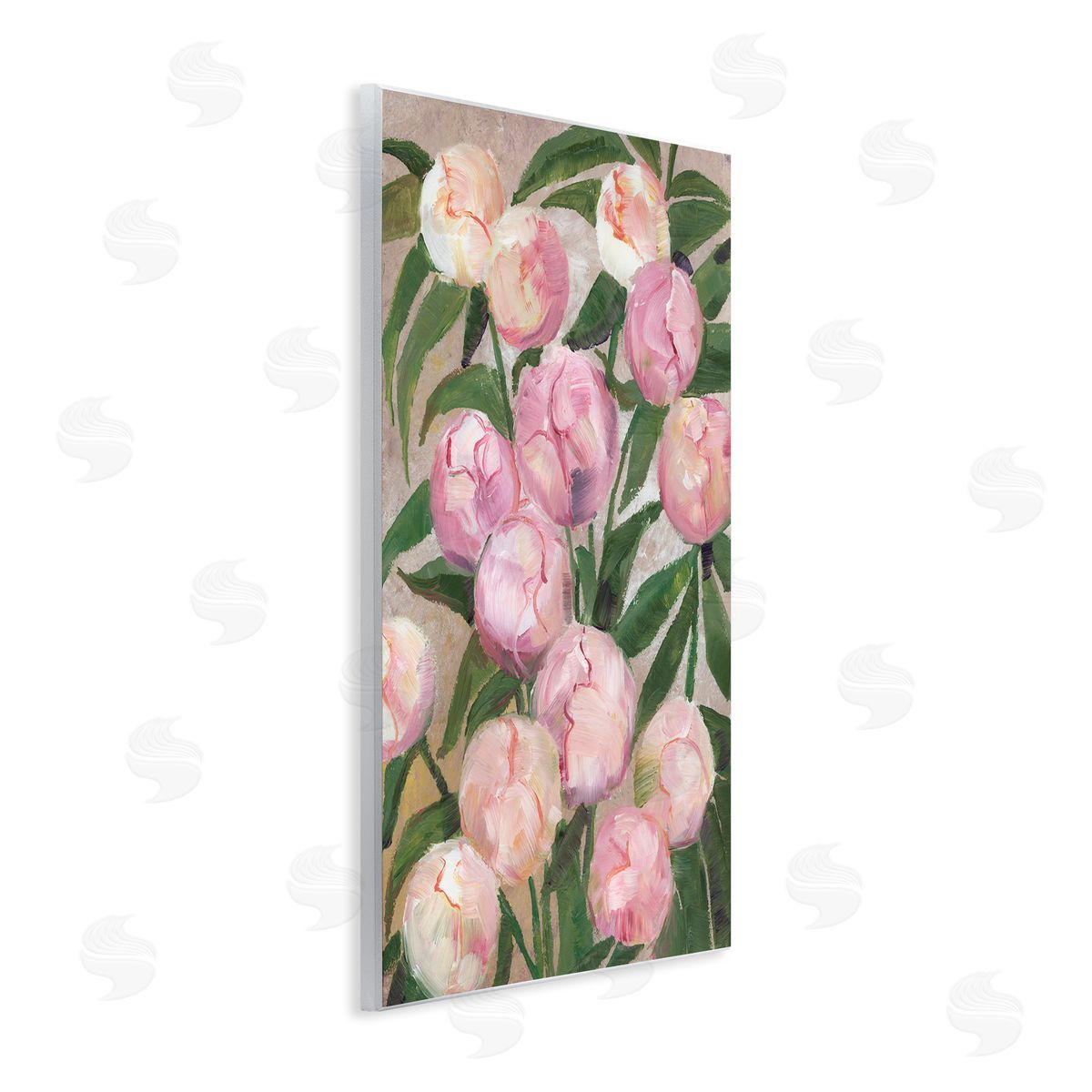 1x Valenty Painterly Peonies Canvas Wall Art Print