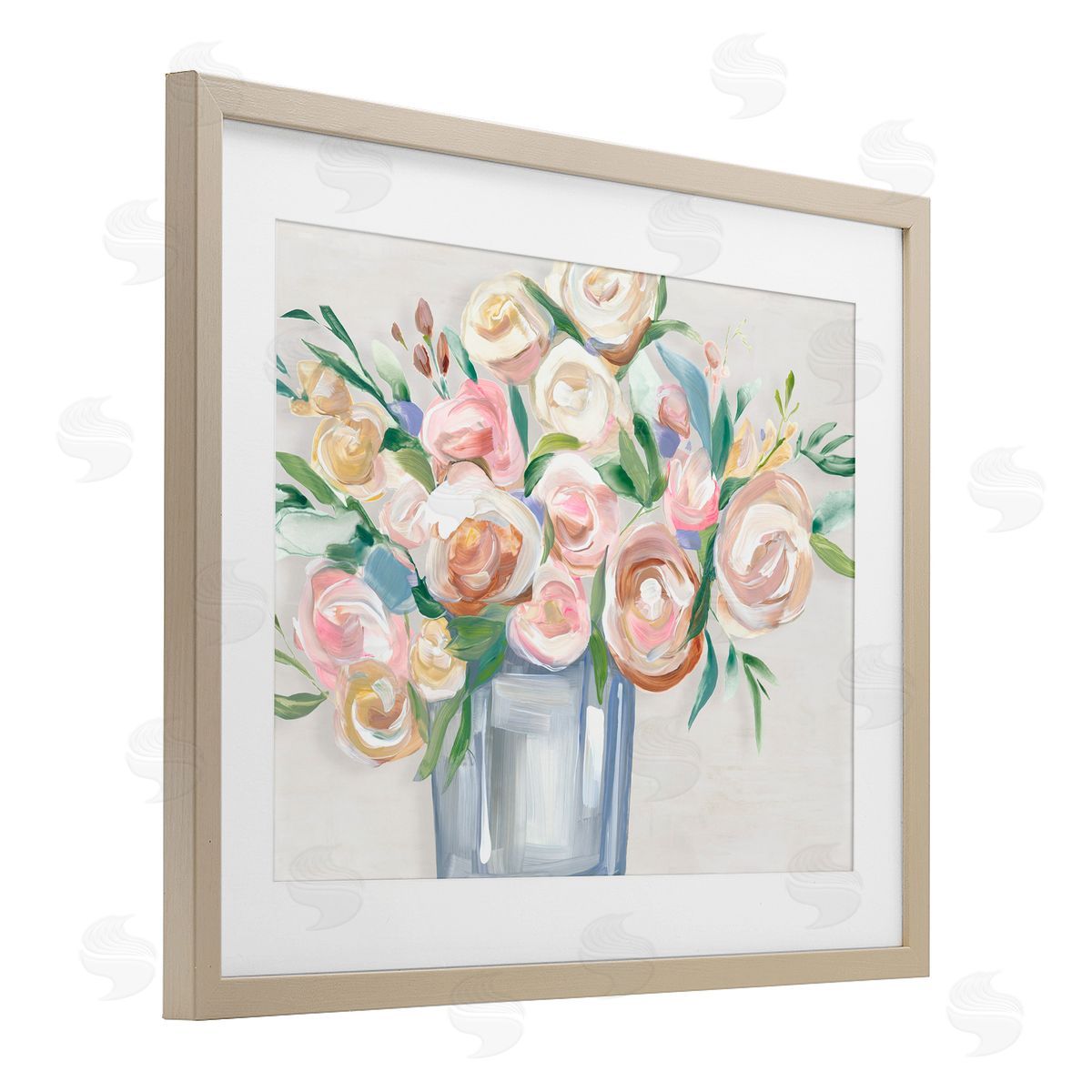 Hannah Dawson Blissful Blooms in Vase Canvas Wall Art Print