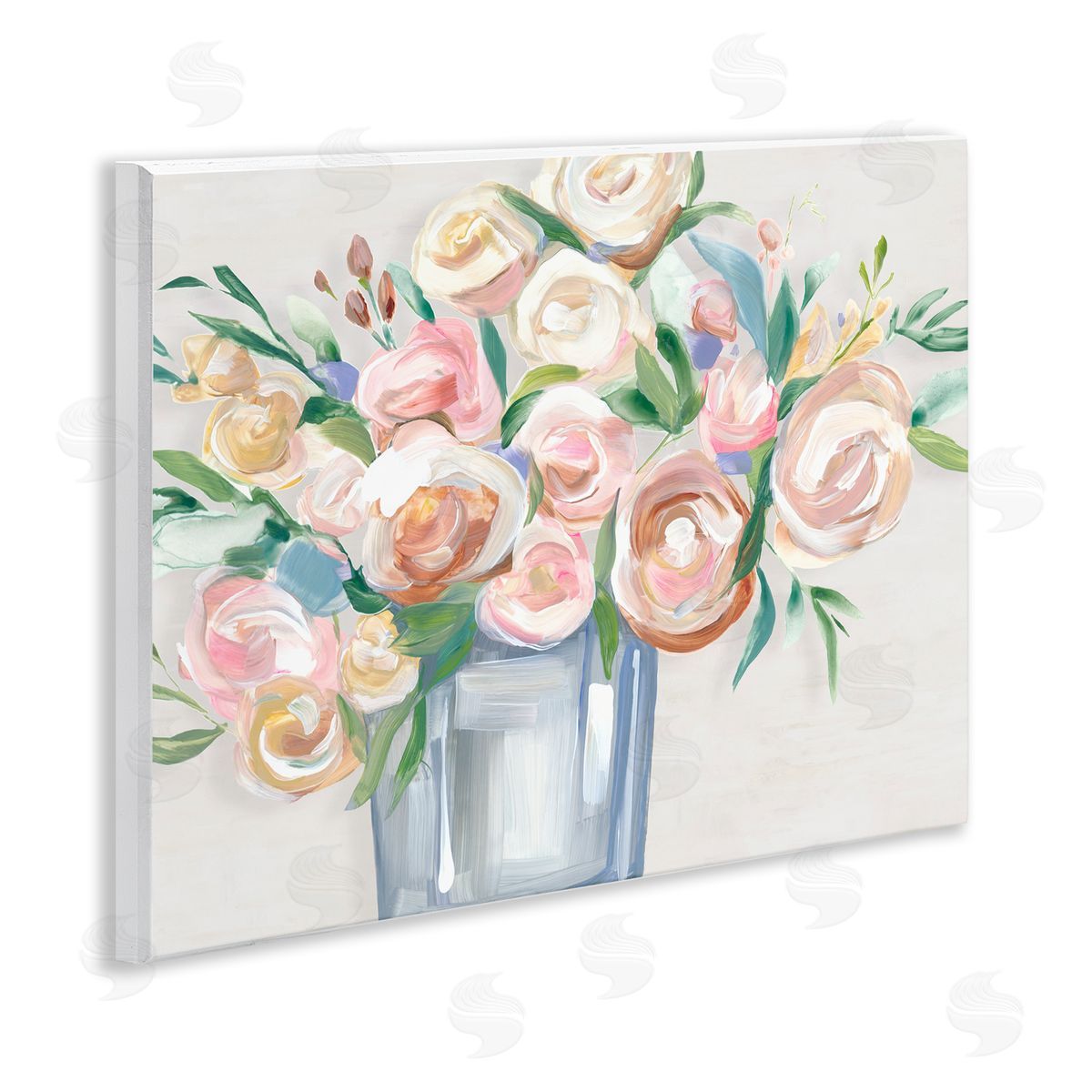 Hannah Dawson Blissful Blooms in Vase Canvas Wall Art Print