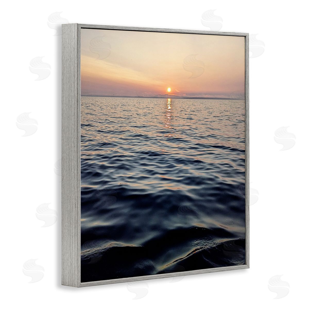 Kali Wilson Sundown Waters Seascape Canvas Wall Art Print