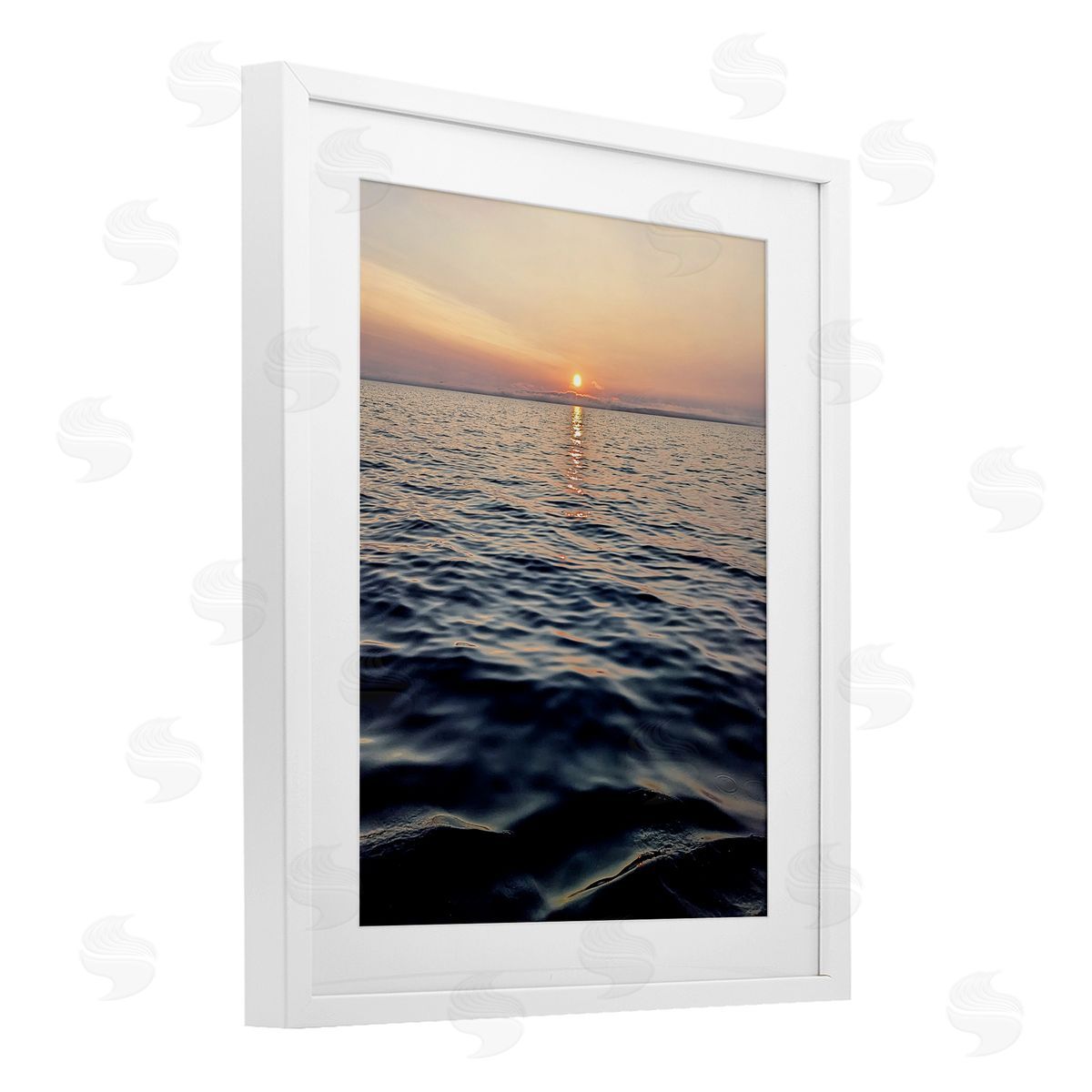 Kali Wilson Sundown Waters Seascape Canvas Wall Art Print
