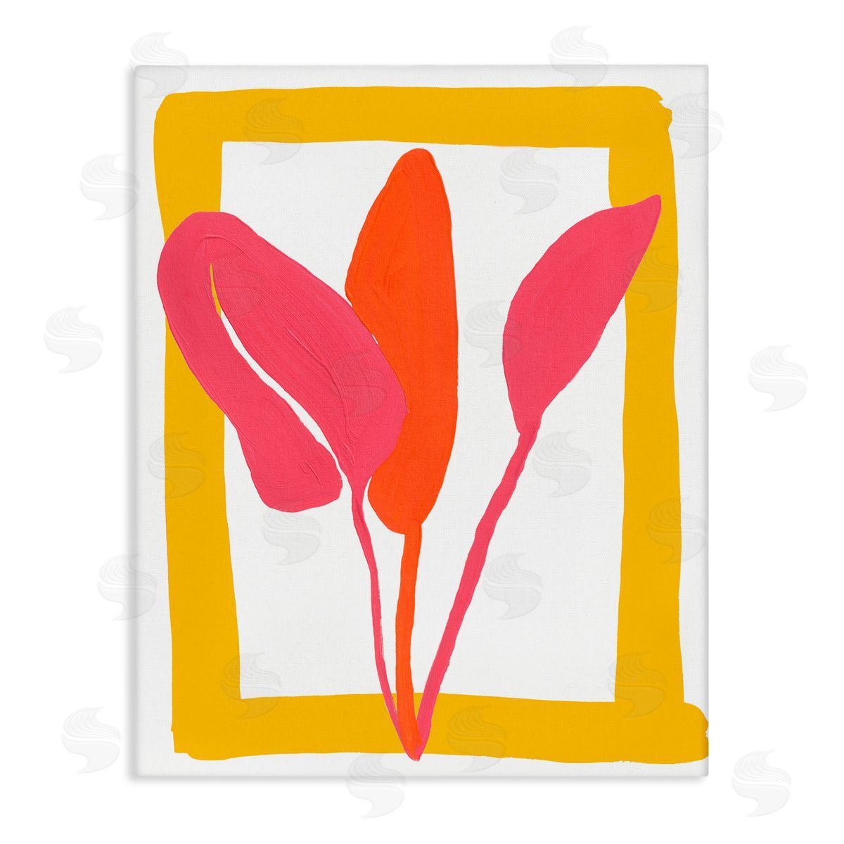 Bronwyn Baker New Oasis Warm Leaves Canvas Wall Art Print